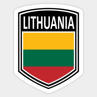 Flag Shield - Lithuania Sticker